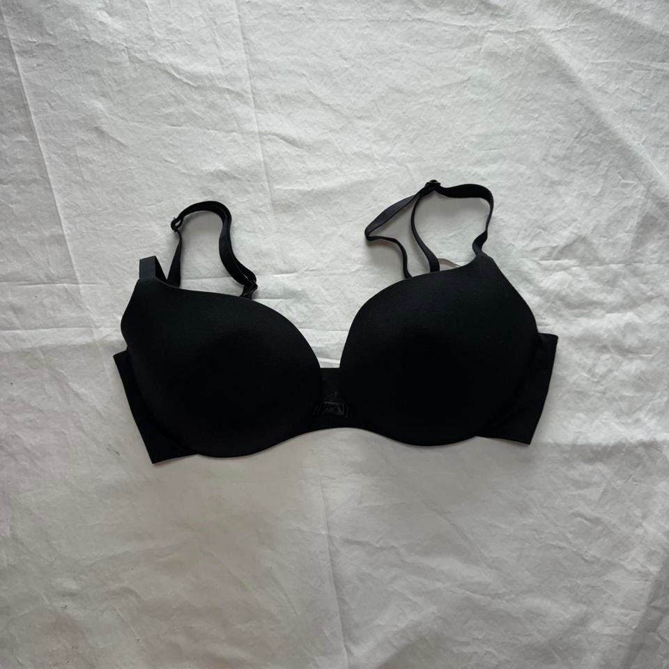 Victoria's Secret Lined Demi / Demi-Buste Double Black Sz 34d
